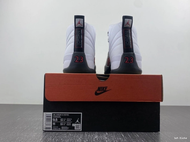 1st Kicks Shoes Taxi CT8013-162 Jordan Red 12 Air 0818